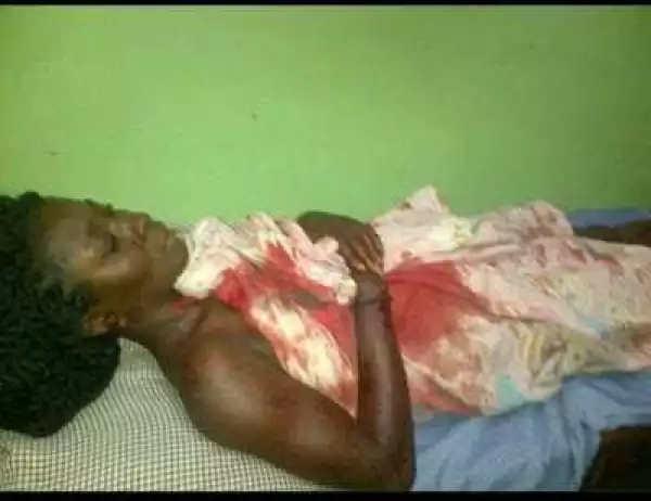 Photos: Lady cries out for justice after her ex-boyfriend